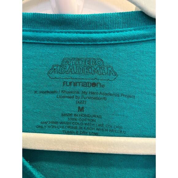 My Hero Academia Teal Green One for All Long Sleeve T-Shirt Size Medium M Anime - Picture 3 of 5